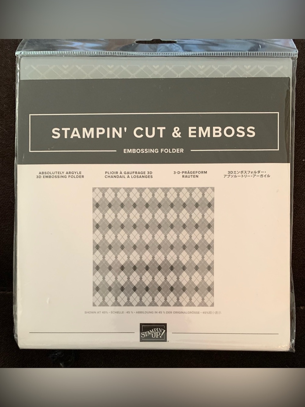 Stampin' Up! 3D Argyle Cut & Emboss Embossing Folder